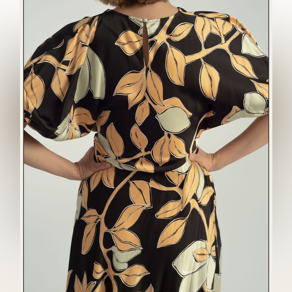 Stine Goya black midi dress